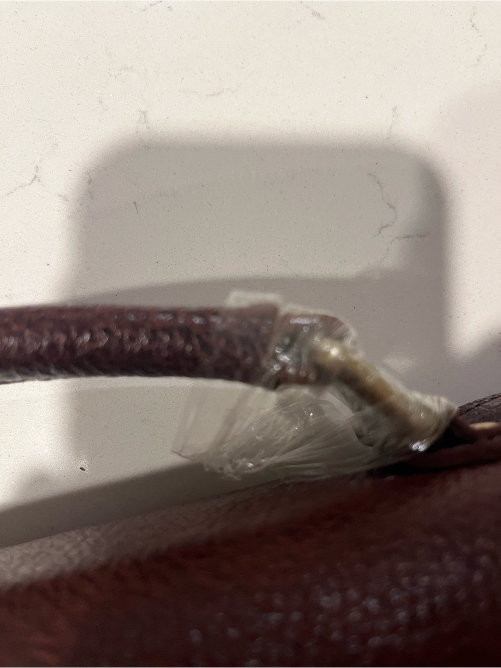 LEATHER BRIEFCASE. Denver Leather Co. NWOT never used. With leather day planner. - Picture 10 of 10